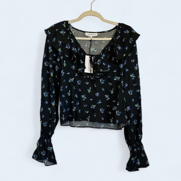 WeWoreWhat Tops - NWT peasant floral ruffle long sleeve blouse by WeWoreWhat women’s small